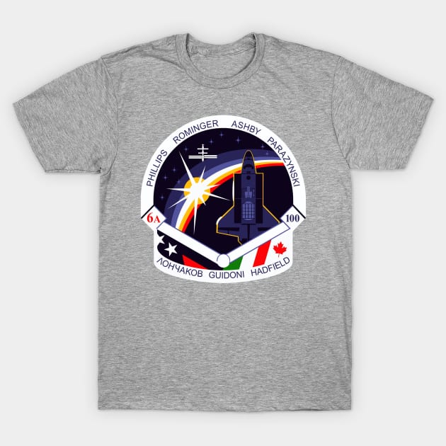 STS-100 Mission Patch T-Shirt by Spacestuffplus